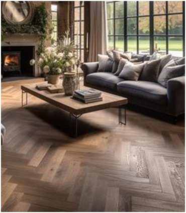 Halszálka vagy herringbone parketa